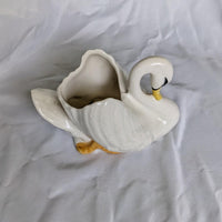 Ceramic Swan Vintage Planter