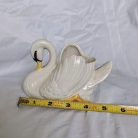 Ceramic Swan Vintage Planter