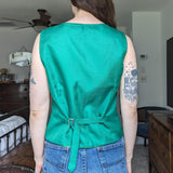 Green Vintage Waistcoat Vest