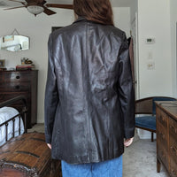 Oakwood Classic Vintage Black Leather Jacket