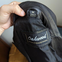 Oakwood Classic Vintage Black Leather Jacket