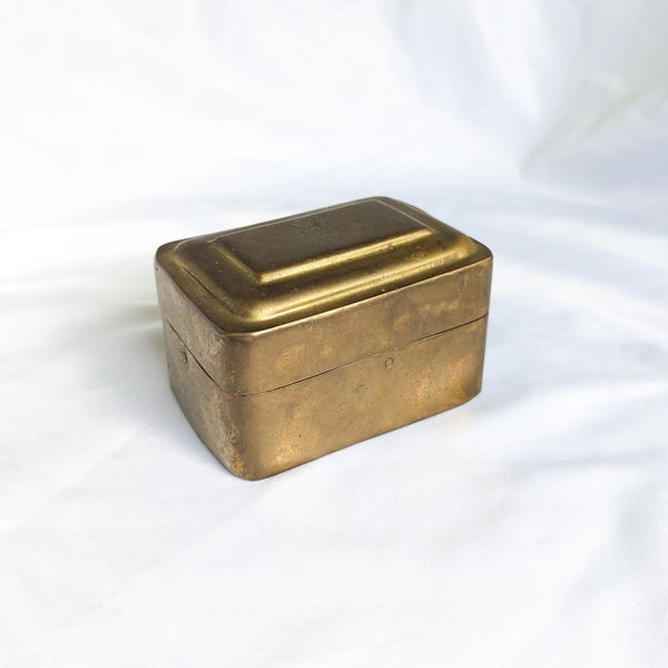 Small Vintage Decorative Brass Box