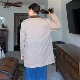 Vintage Denim & Co Tan Cotton Barn Jacket
