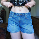 Vintage Y2K l.e.i. Low Rise Denim Mini Jean Shorts