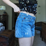 Vintage Y2K l.e.i. Low Rise Denim Mini Jean Shorts