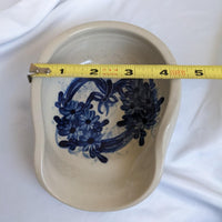 Blue Floral Ceramic Large Vintage Spoon Rest