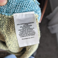 Sigrid Olsen Sport Y2K Vintage Green & Blue Swirl Knit Top