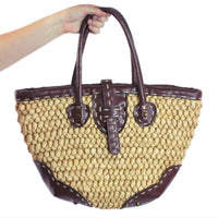 Woven Market Tote Bag