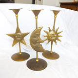 Sun, Moon & Stars Candlestick Holders Set