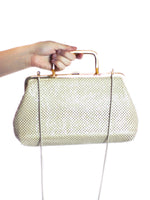 Metal Mesh Purse + Brass Handle