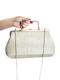 Metal Mesh Purse + Brass Handle