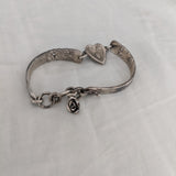 Sterling Silver Heart Spoon Bracelet