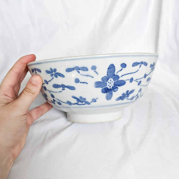 Blue + White Floral Bowl