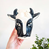 Ceramic Cow Head Wall Mount