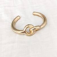 Gold Link Cuff Bracelet