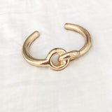 Gold Link Cuff Bracelet