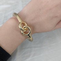 Gold Link Cuff Bracelet