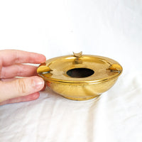 Brass Bowl Ash Tray Cigarette Holder