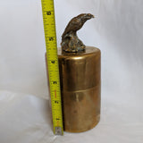 Brass Eagle Figurine Lidded Cannister