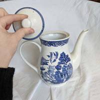 Vintage Royal Cuthbertson Blue Willow Teapot