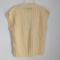 Yellow Knit Sweater Vest Top