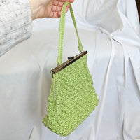 Green Bobble Knit Purse