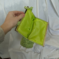 Green Bobble Knit Purse