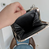 Black + Silver Etched Mini Purse