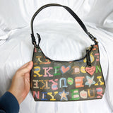 Dooney & Bourke Graffiti Doddle Rainbow Mini Purse