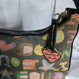 Dooney & Bourke Graffiti Doddle Rainbow Mini Purse