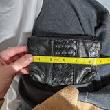 Black Stitched Patchwork Coin Purse