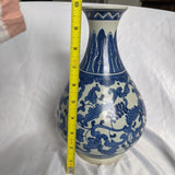 Blue + White Chinese Urn Vase