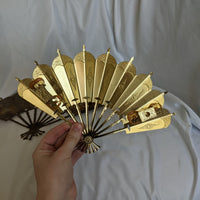 Pair Gold Wall Fan Art