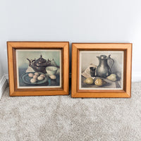 Pair Still Life Wood Framed Prints