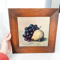 Wood Frame Fruit Still Life Print