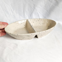 Speckled Divided Dish