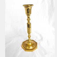 Brass Octagonal Candlestick Holder