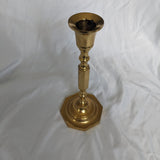 Brass Octagonal Candlestick Holder