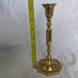 Brass Octagonal Candlestick Holder