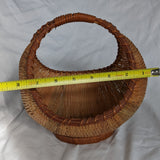 MCM Circle Orb Wicker Basket