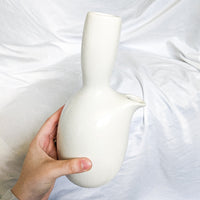 White Ceramic Minimalist Carafe