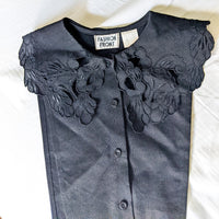 Black Lace Applique Collar