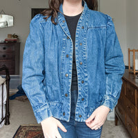 Puff Sleeve Denim Jacket