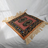Pink Multicolor Vintage Mini Persian Rug