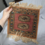 Pink Multicolor Vintage Mini Persian Rug