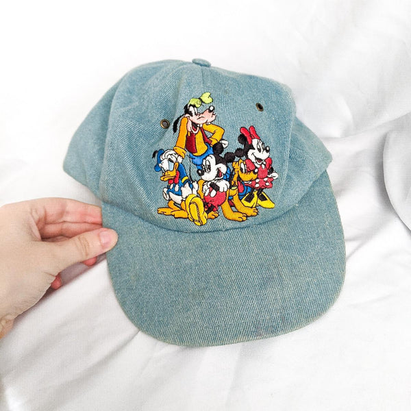 Vintage Mickey Mouse Disney Denim Hat