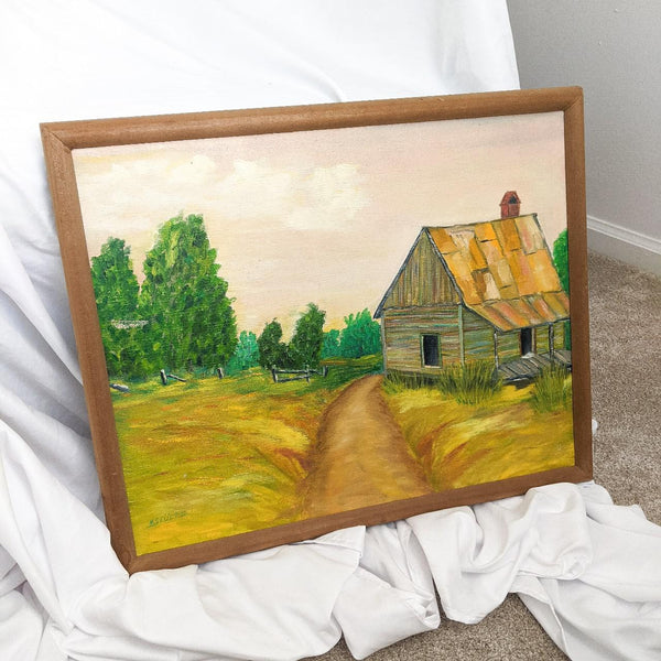 Original Barn Scene Painting