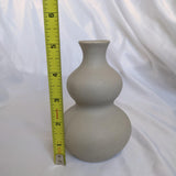 Vintage Tan Curvy Pottery Bud Vase