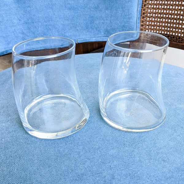Pair of Vintage Swerve Drinking Glasses
