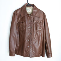 Kmart Brown Faux Leather Chore Jacket